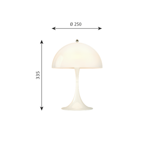 Louis Poulsen Panthella Mini – Lámpara de sobremesa — imagen 2