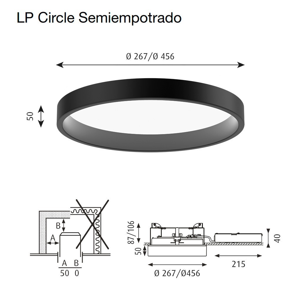 Louis Poulsen LP Circle Semiempotrado – Lámpara — imagen 8