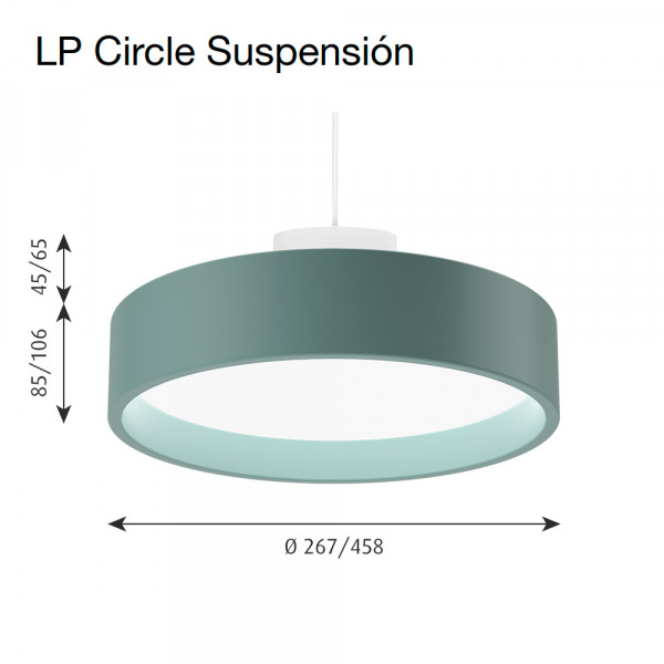 Lámpara LP Circle suspensión Louis Poulsen