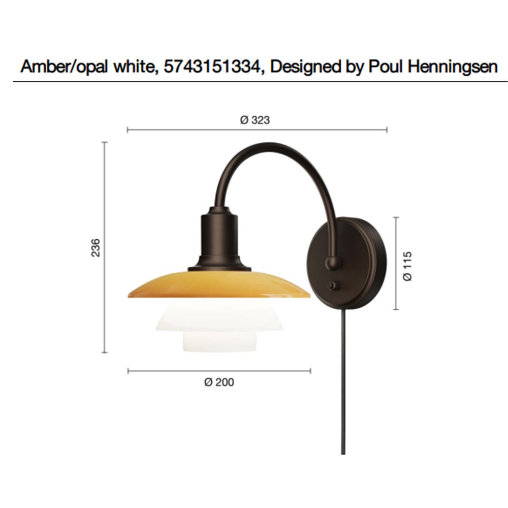 Louis Poulsen PH 2/2 Aplique Centenary Edition – Lámpara — imagen 8
