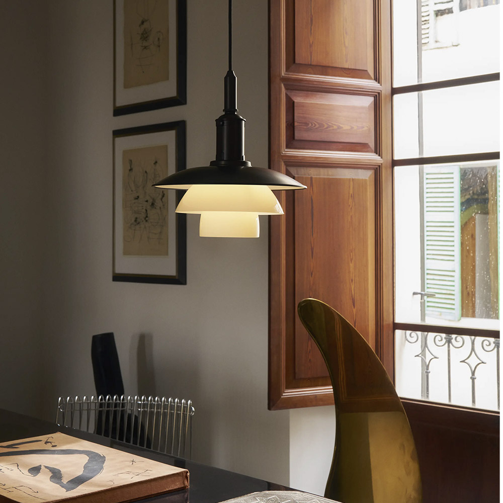 Louis Poulsen PH 3/3 Aged Brass Suspendida – Lámpara — imagen 6
