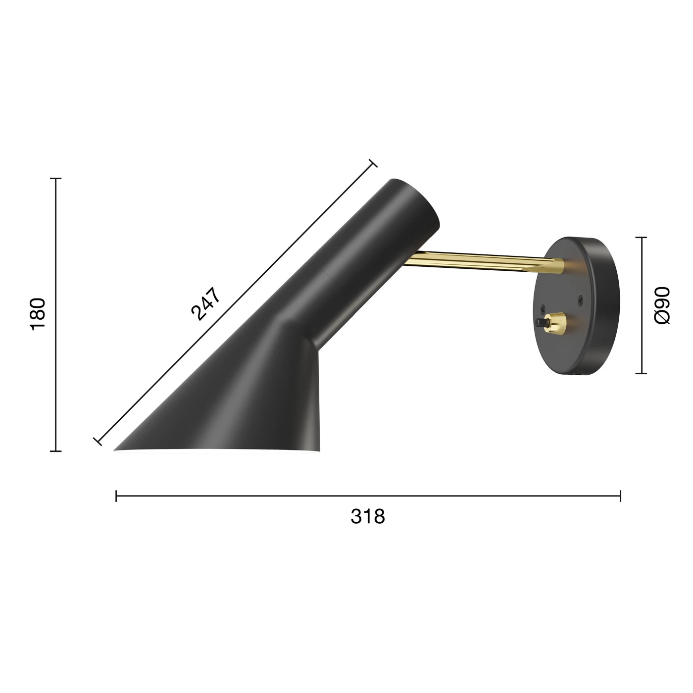Louis Poulsen AJ – Lámpara de pared — imagen 4