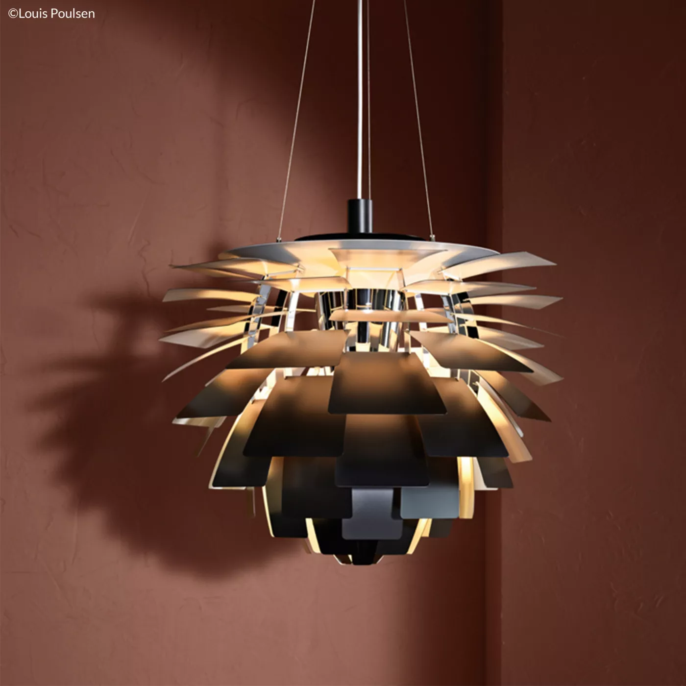 Louis Poulsen PH Artichoke, negro – Lámpara de suspensión — imagen 6
