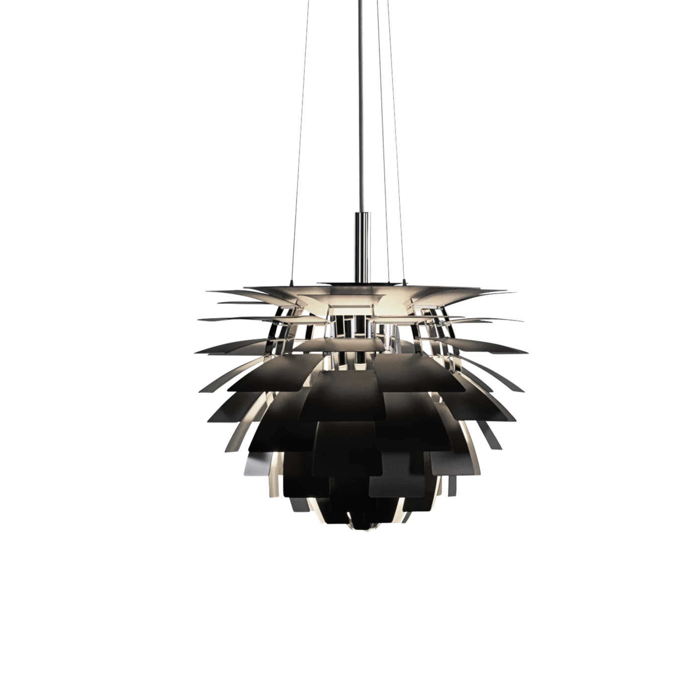 Louis Poulsen PH Artichoke, lámpara de suspensión negro