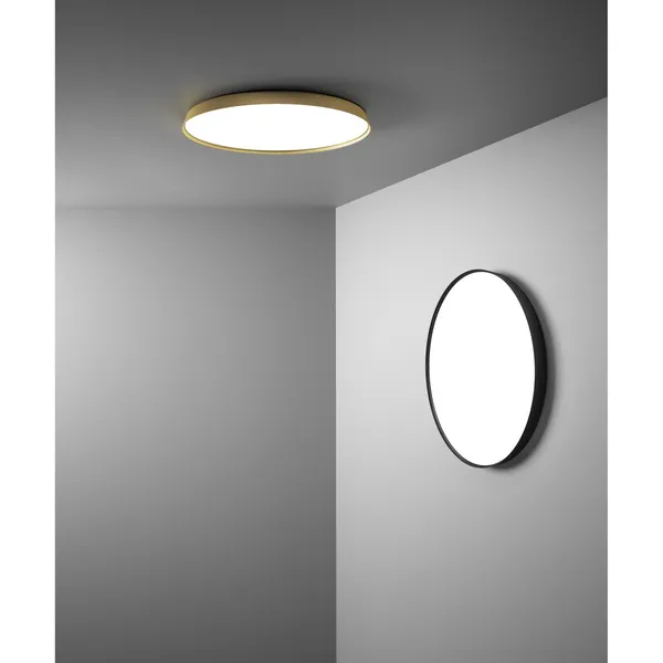 Luceplan Compendium Plate de Techo/ Lámpara de Pared Latón – Lámpara — imagen 2