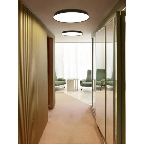Luceplan Compendium Plate de Techo/ Lámpara de Pared Negro – Lámpara — imagen 2