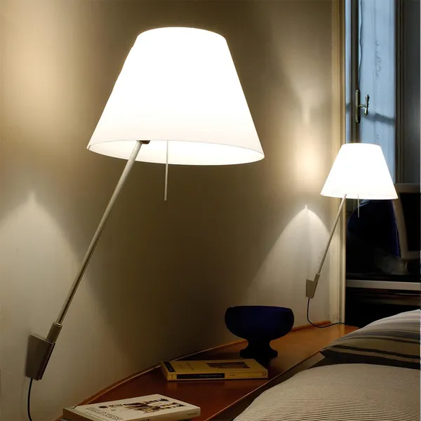Luceplan Costanza Regulable Aluminio M. Negro Pantalla – Lámpara de pared — imagen 3