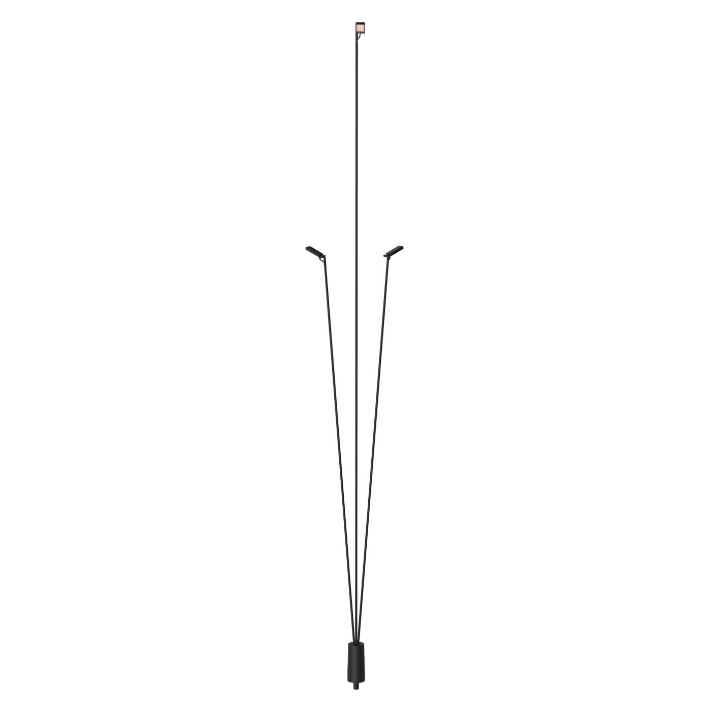 Luceplan Flia, sobremuro Led 3 focos con piqueta