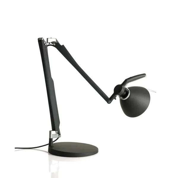 Fortebraccio Lámpara de Mesa Sin Atenuador Negro