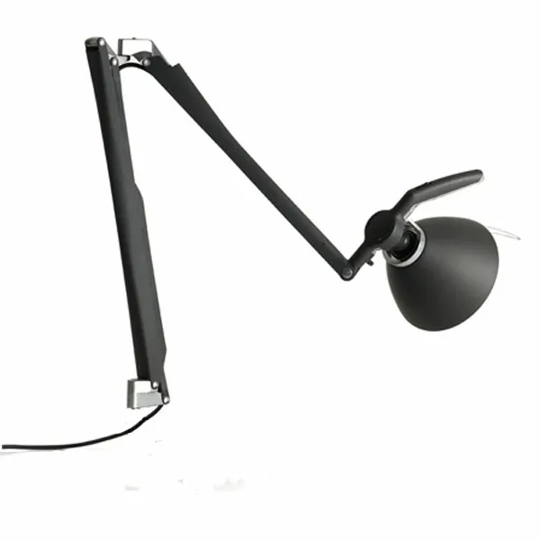Fortebraccio Lámpara de Pared Sin Atenuador Negro