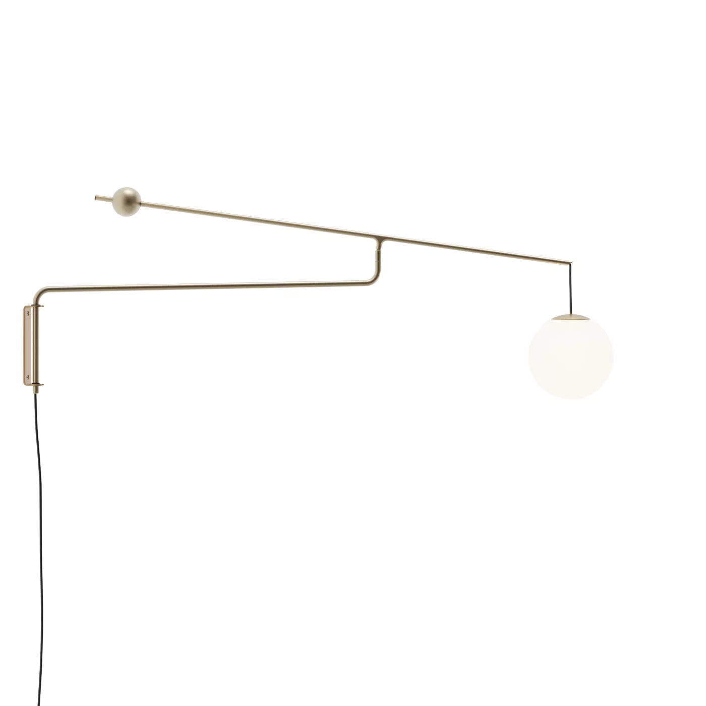 Luceplan Malamata, latón cepillado – Lámpara de pared — imagen 6