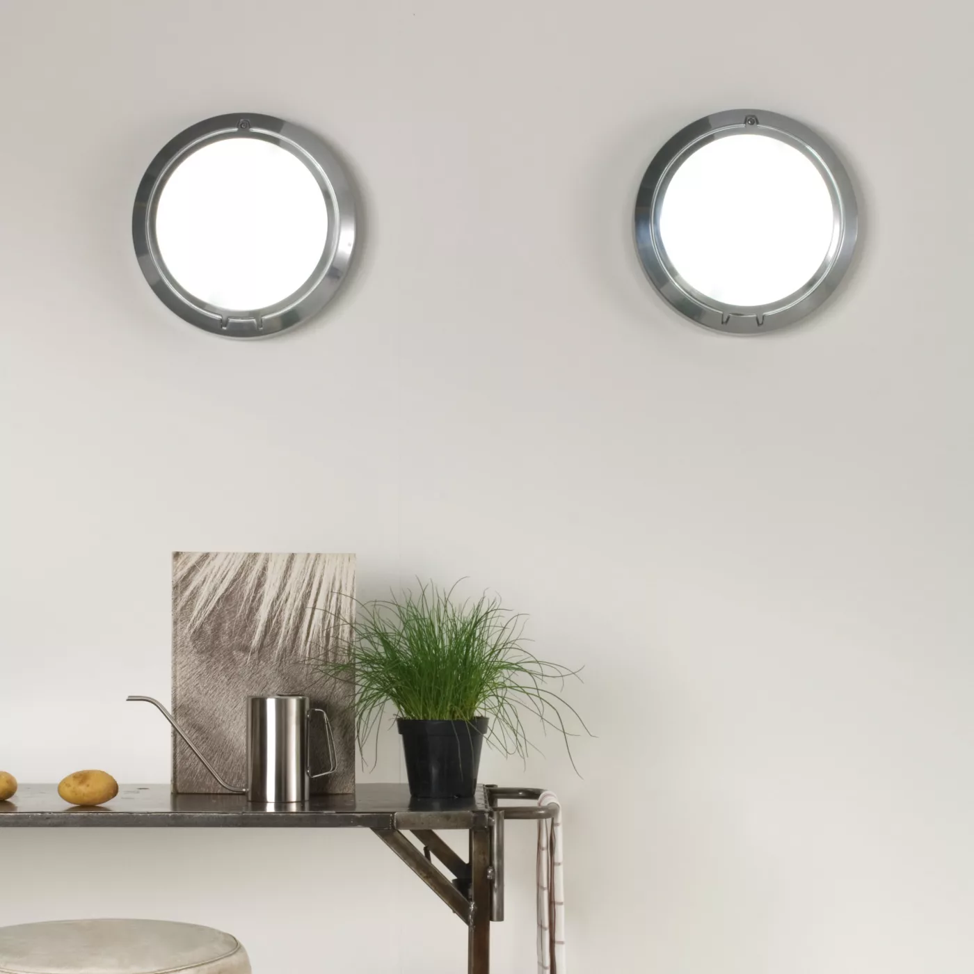 Luceplan Metropoli, y pared ø27 cm - aluminio pulido – Lámpara de techo — imagen 6