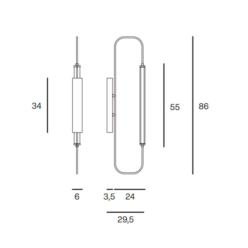 Lumen Center pared/techo Skylines – Aplique — imagen 7