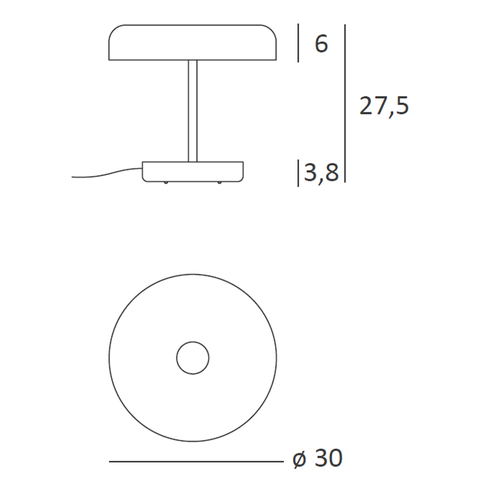 Lumen Center Zero Table – Lámpara sobremesa — imagen 8
