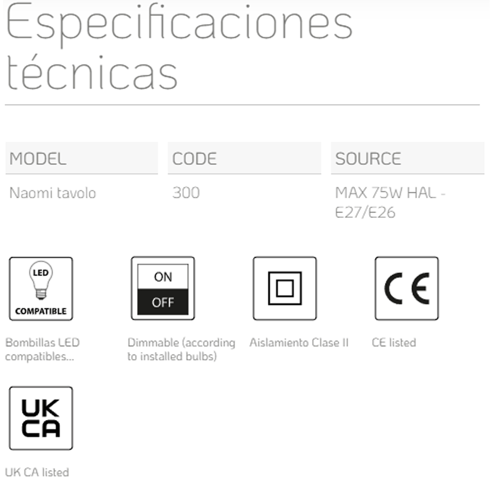 Lumina Naomi Morsetto – Lámpara sobremesa — imagen 6