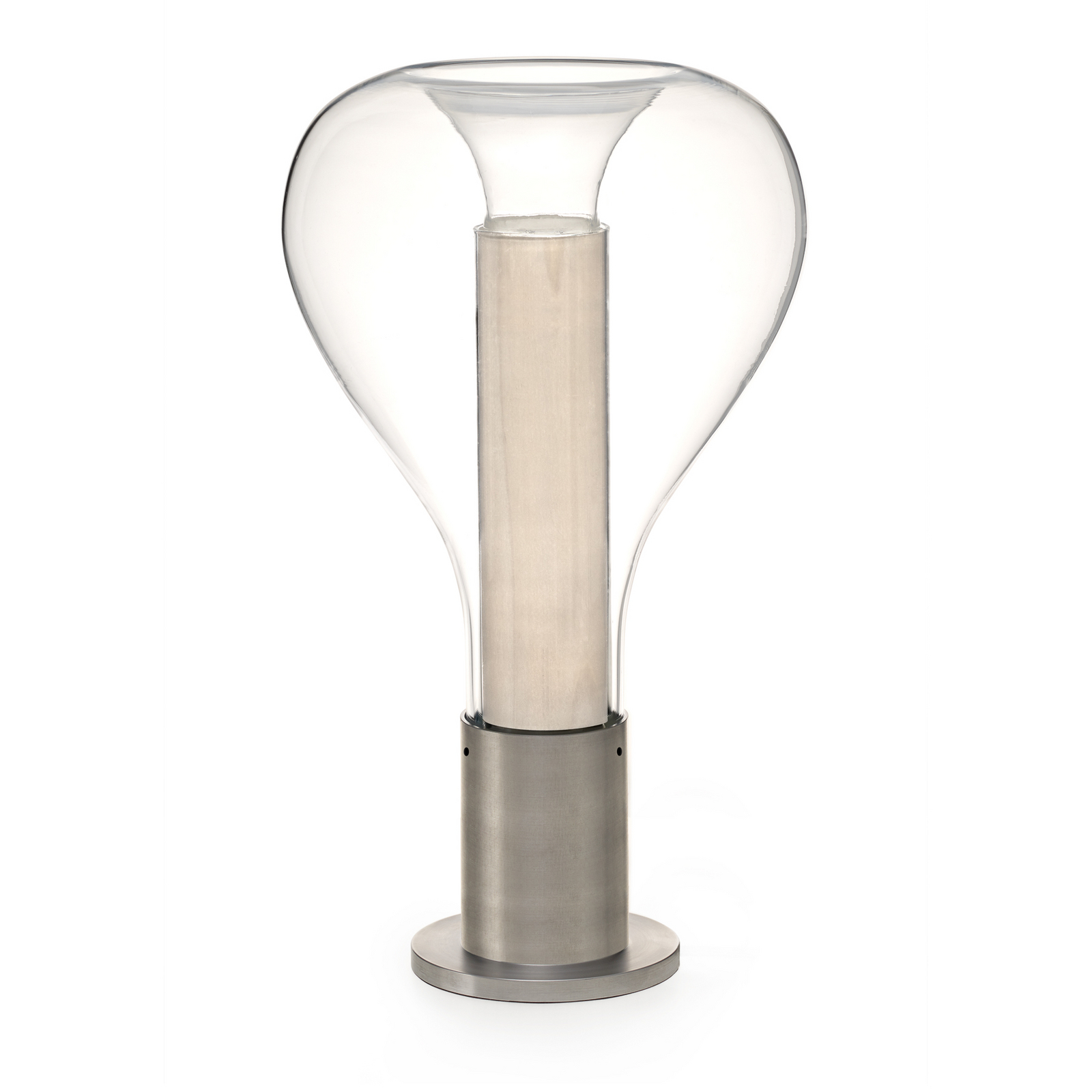 LZF Eris Lámpara de mesa LED pantalla de cristal, aluminio