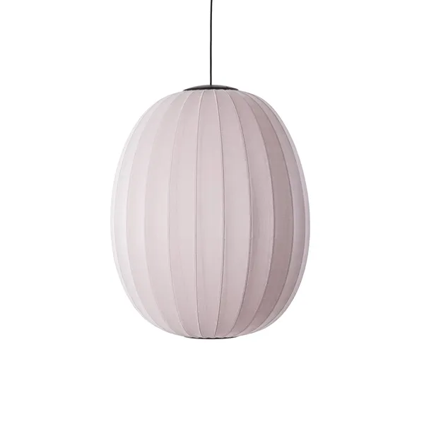 Colgante Alto/ovalado Lámpara Colgante a de 65 mm de Diámetro, Color Rosa Claro con LED.