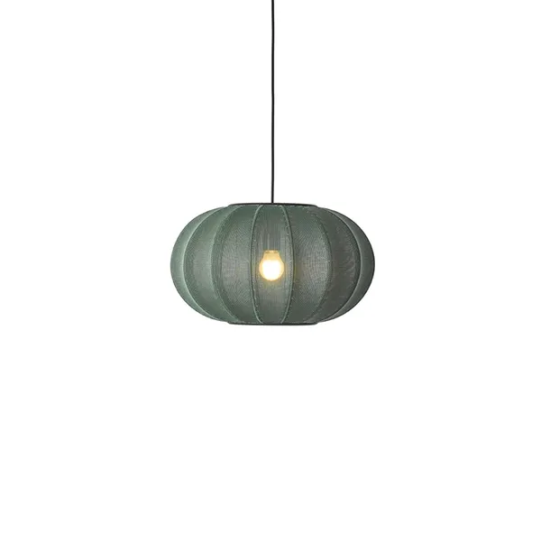 Made By Hand Colgante con Tweed Verde de Ø45 – Lámpara colgante — imagen 2
