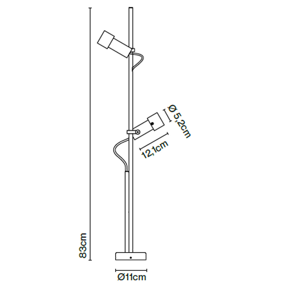 Marset Palosanto B 5x2/90 – Lámpara pie — imagen 7