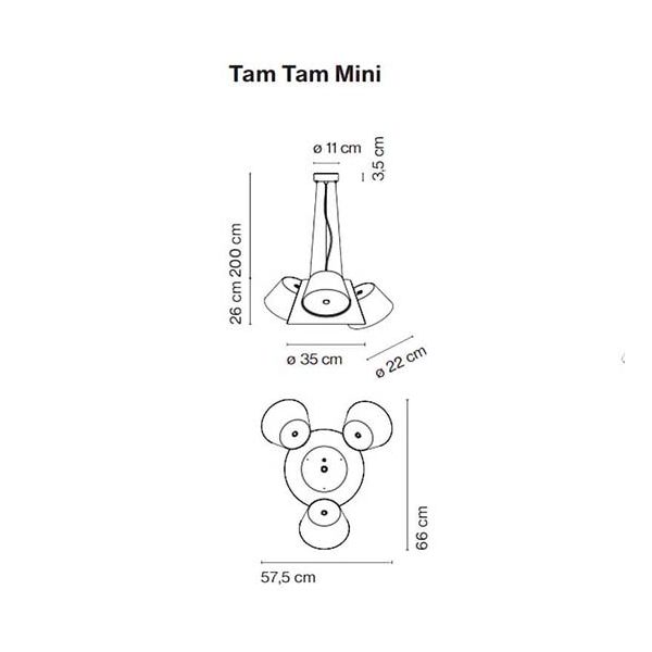 Marset Tam Tam Mini Pantalla Central — imagen 3