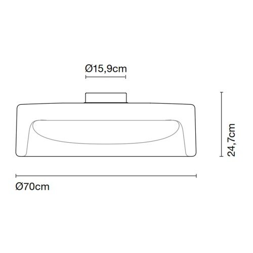 Marset Ringo C 70 – Plafón de techo — imagen 3