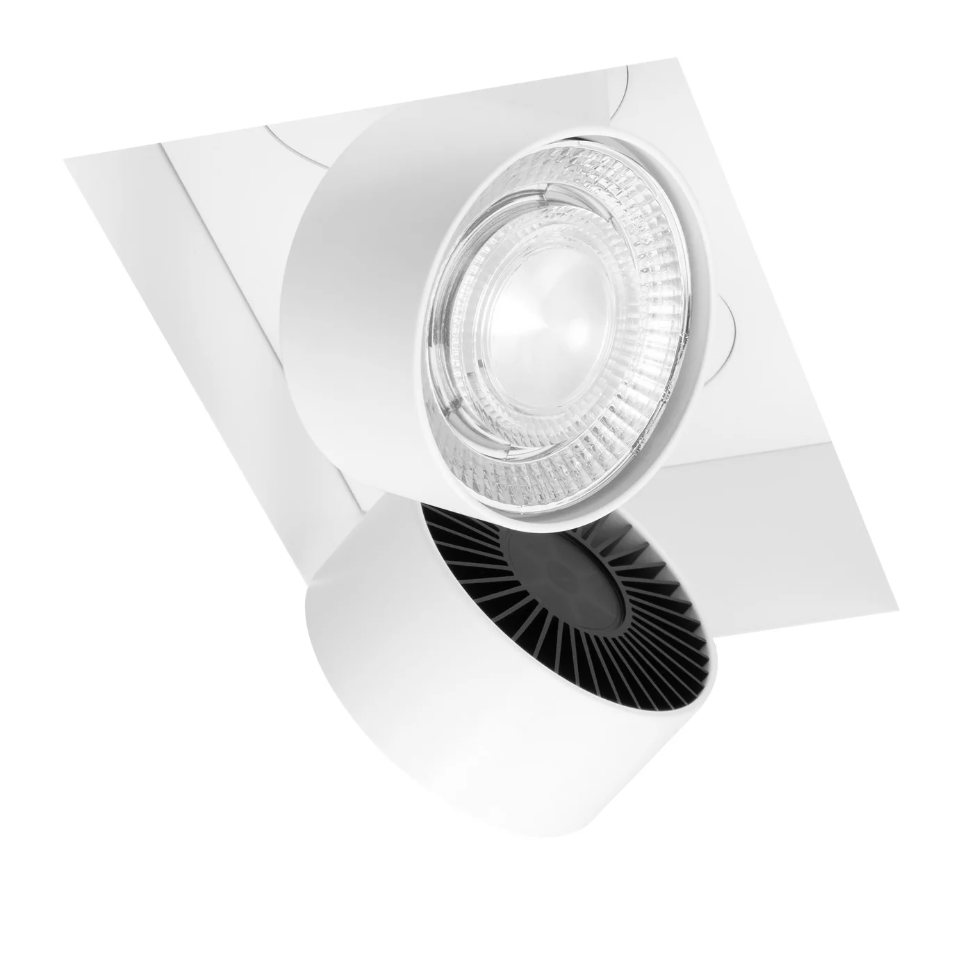 Mawa Wittenberg 4.0, cuadrangular a ras del marco de 2 focos Led – Lámpara de techo — imagen 3