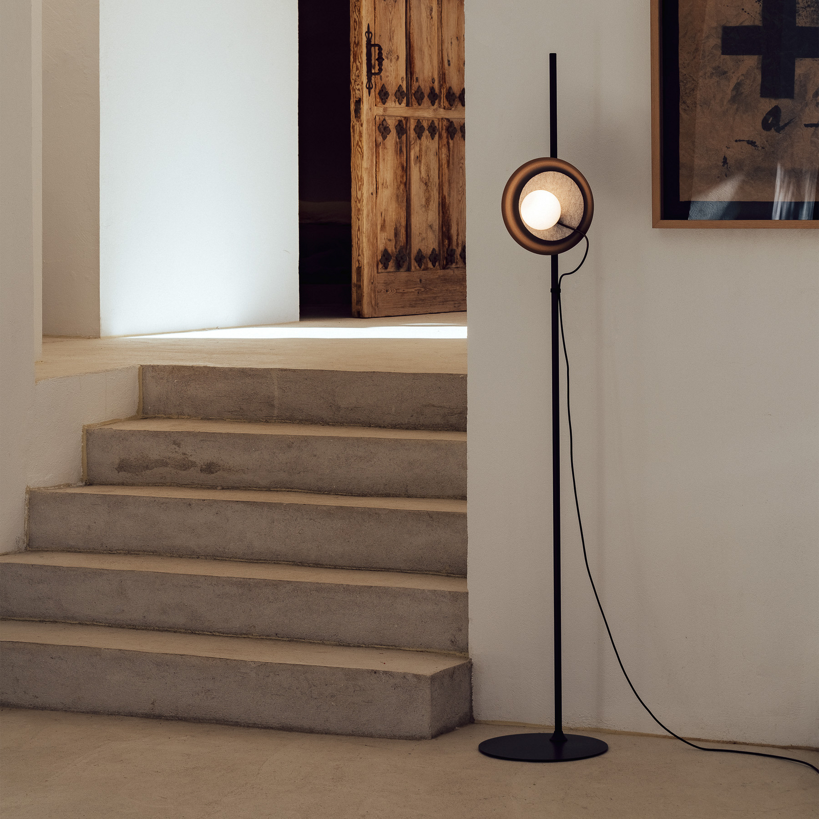 Milan Iluminación Milan Wire, posicionamiento flexible de la pantalla – Lámpara de pie