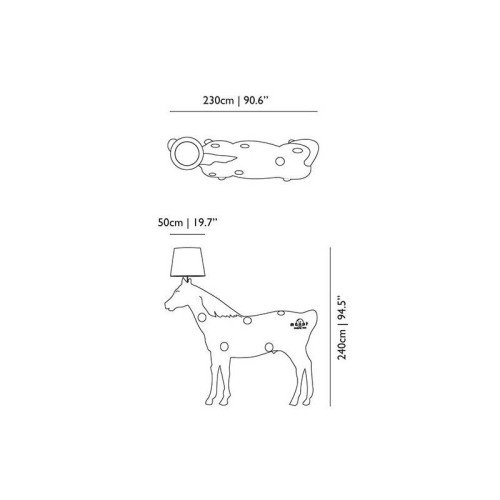 Moooi Horse Lamp Pie — imagen 7