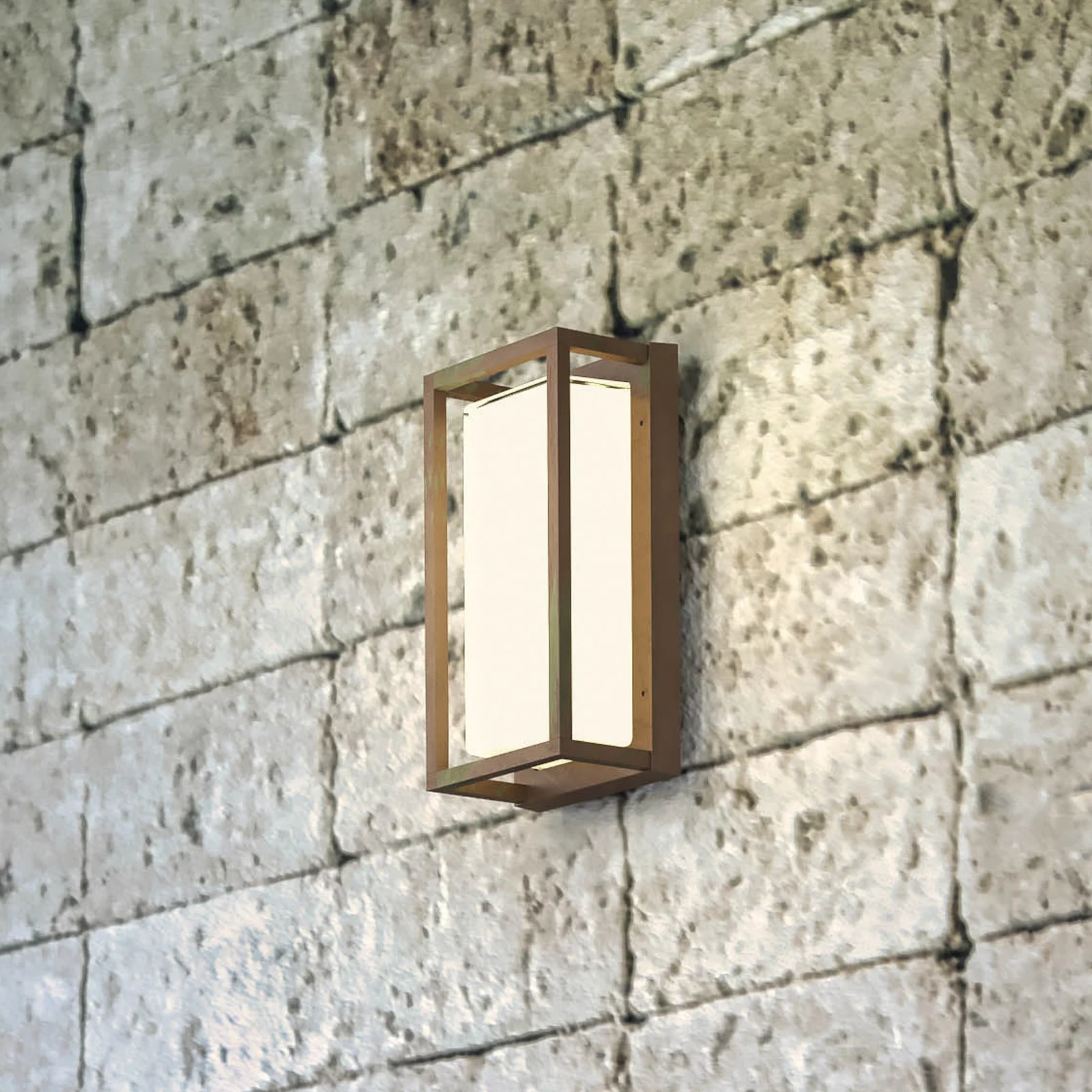 Moretti Luce Ice Cubic 3411 de latón – Aplique de exterior — imagen 5