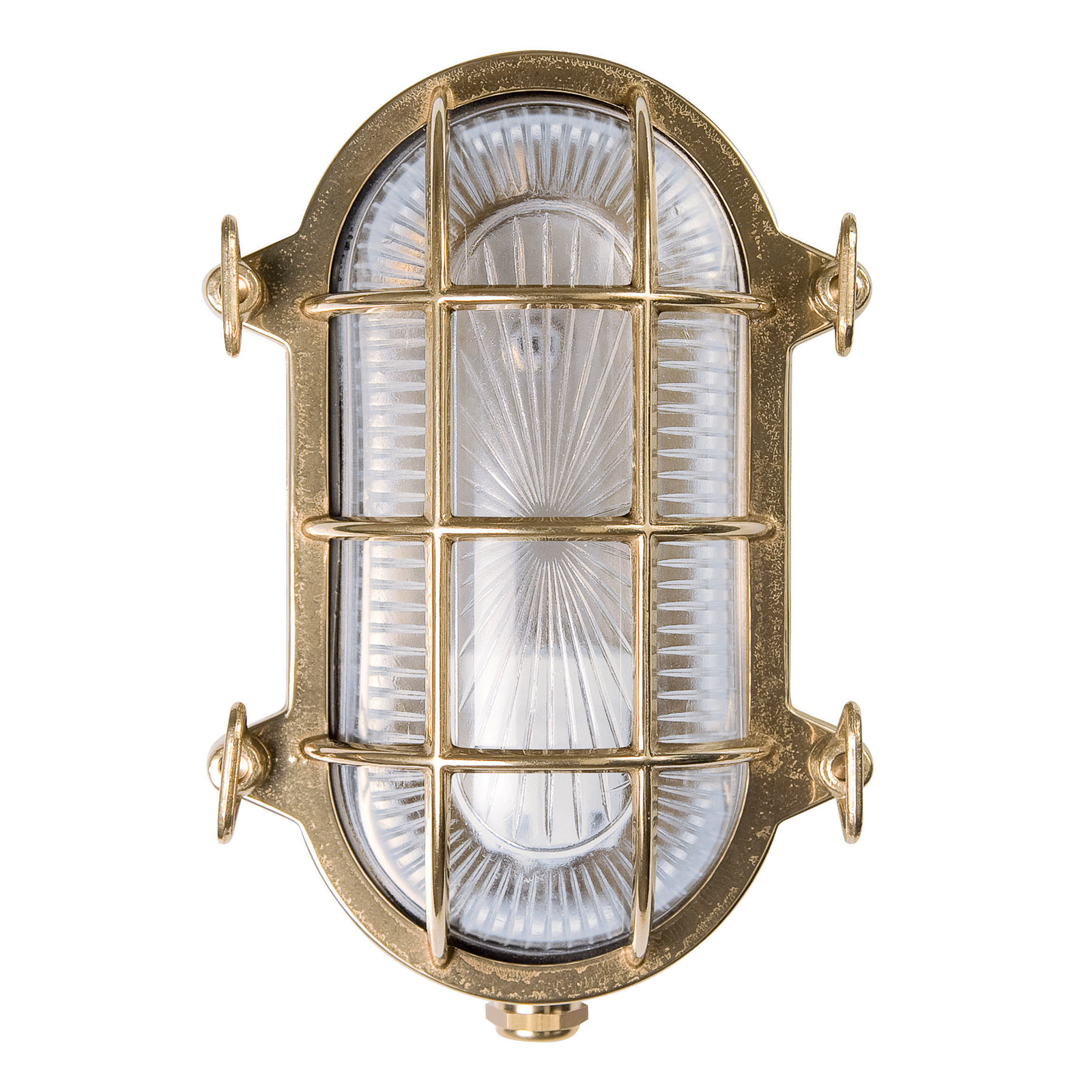 Moretti Luce Tortuga oval 22,5cm de latón – Aplique de pared — imagen 4