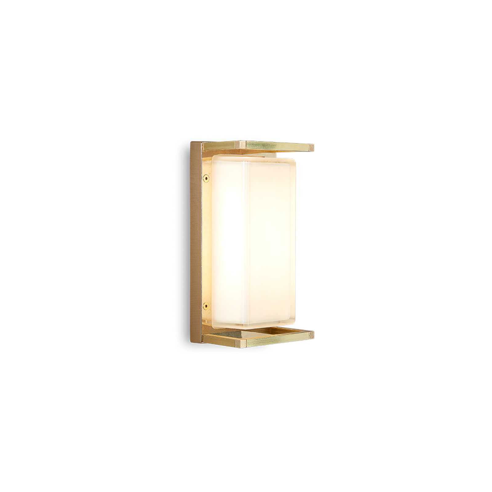 Moretti Luce Ice Cubic 3412 de latón y cristal – Aplique para exterior — imagen 3