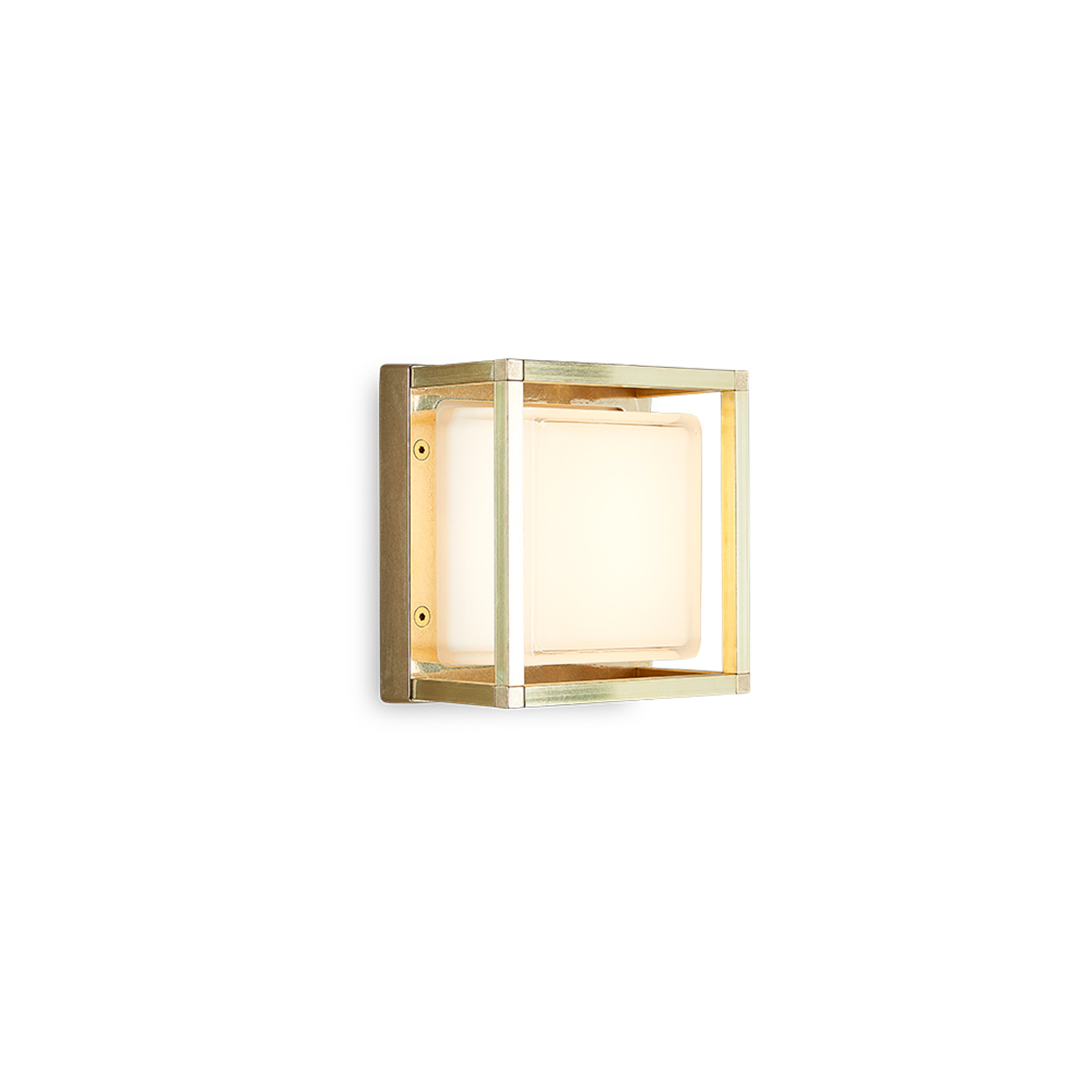 Moretti Luce Ice Cubic 3404 de latón – Aplique para exterior led — imagen 3