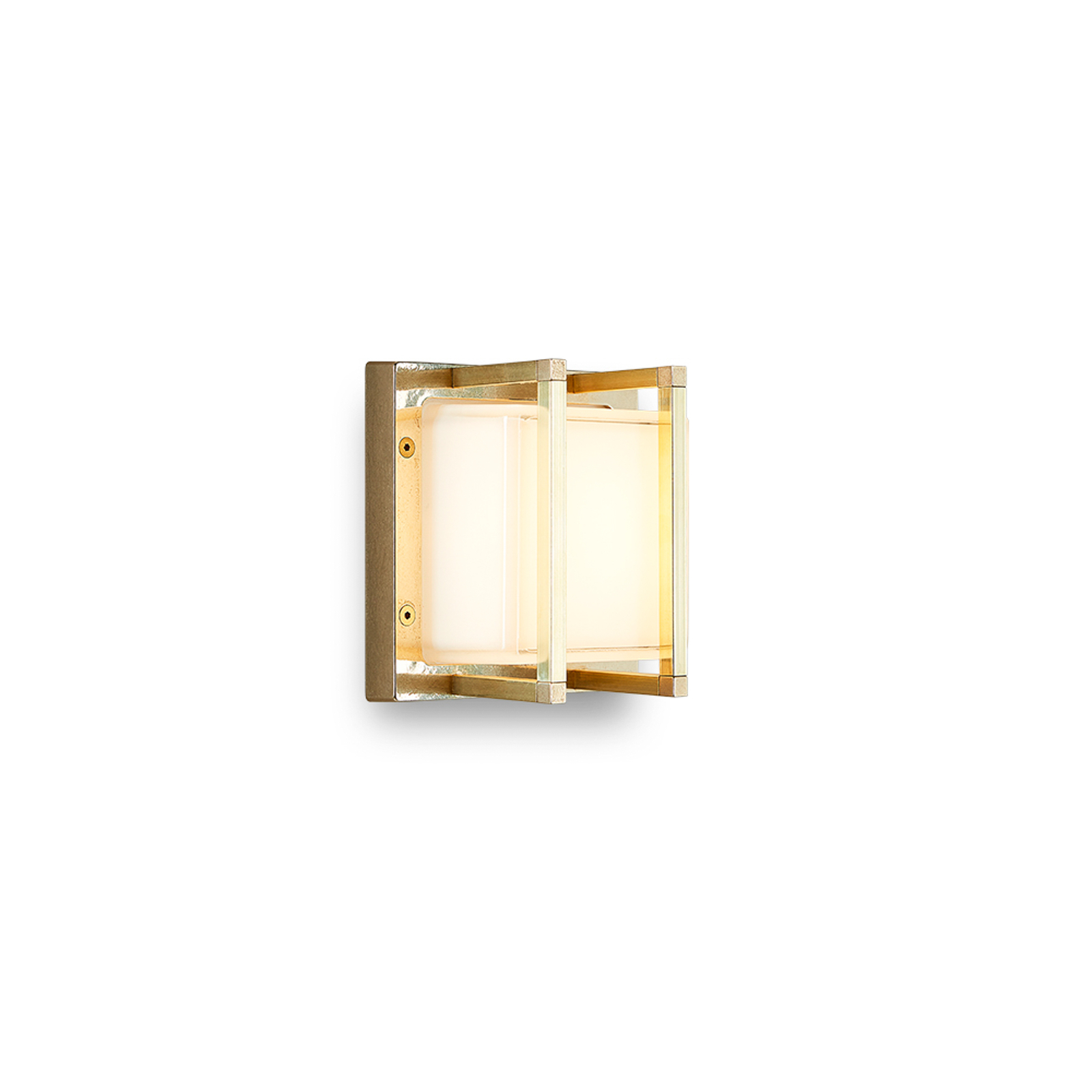 Moretti Luce Ice Cubic 3406 de latón – Aplique para exterior led — imagen 3