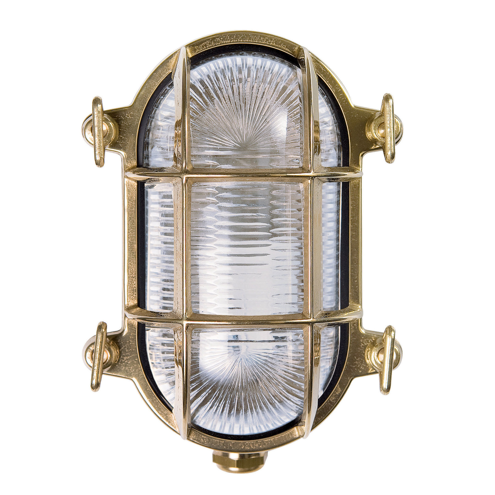 Moretti Luce Tortuga oval 17cm de latón – Aplique para exterior — imagen 3