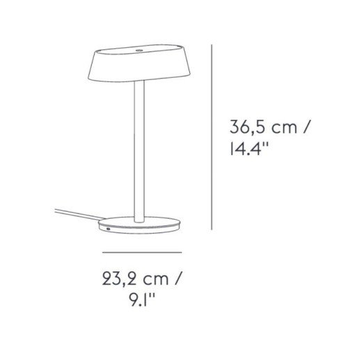 Muuto Linear Table Lamp – Lámpara de sobremesa — imagen 3