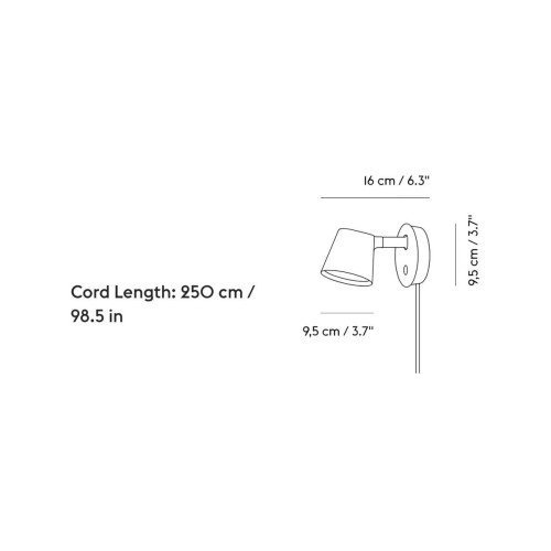 Muuto Tip Wall Lamp – Aplique — imagen 3