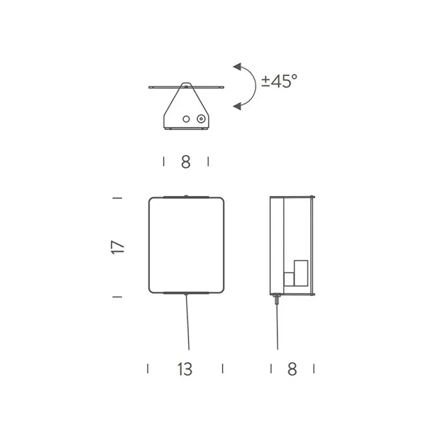 Nemo À Volet Aplique Lámpara de Pared E14 Negro – Aplique — imagen 8