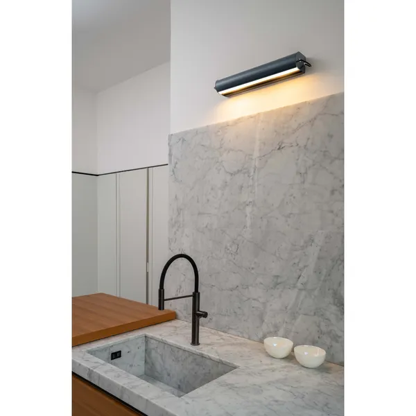 Nemo Cylindrique Longue Lámpara de Pared Blanco Lavado – Aplique — imagen 3