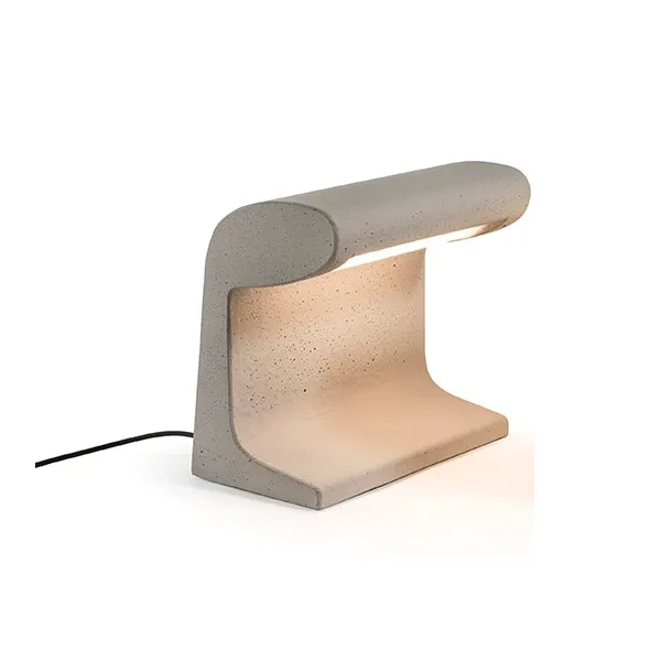 Borne Béton Petite Lámpara de Mesa Cemento