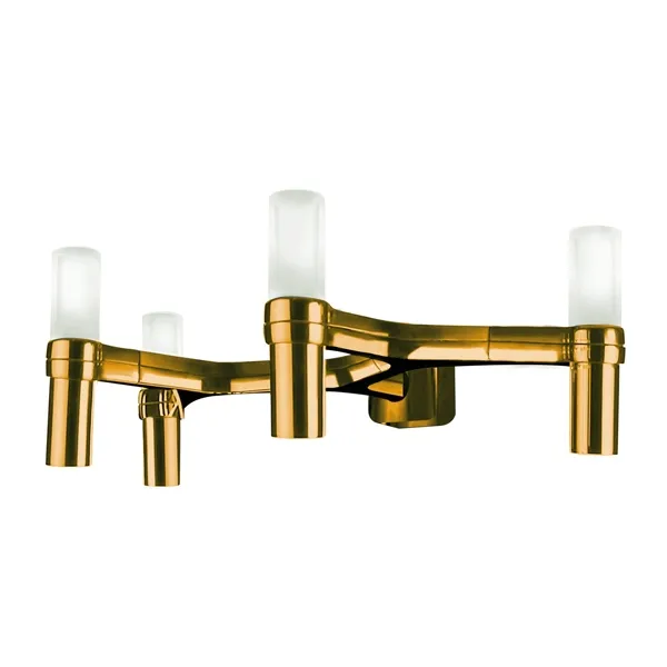 Crown 4 Lámpara de Pared Chapada en Oro