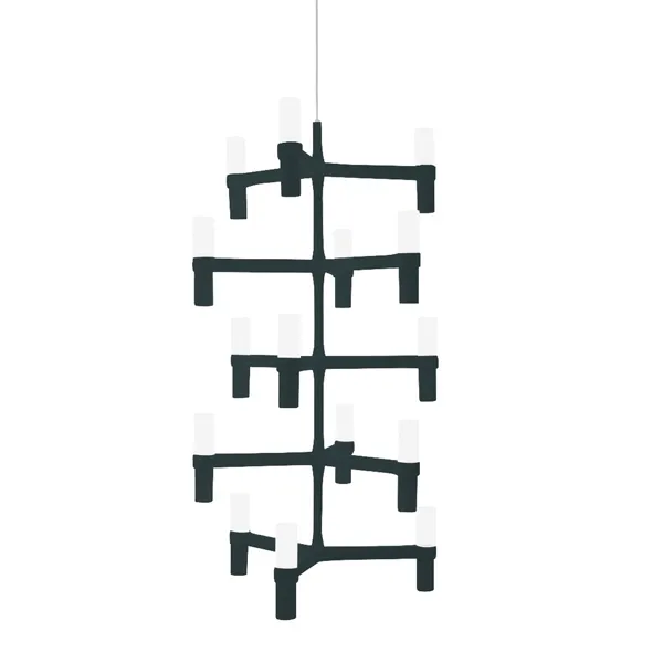 Crown Multi Lámpara Colgante Negro