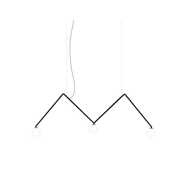 Dabliu Cono Lámpara Colgante Negro/Dorado 2700K