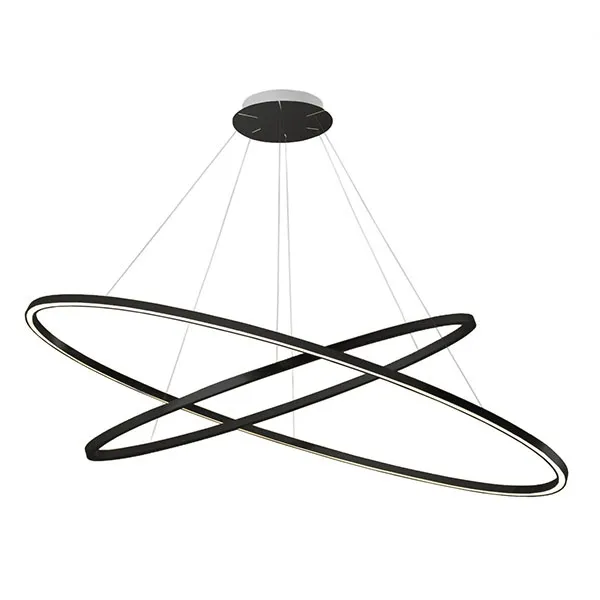 Ellisse Doble Lámpara Colgante Negro/Blanco 2700K