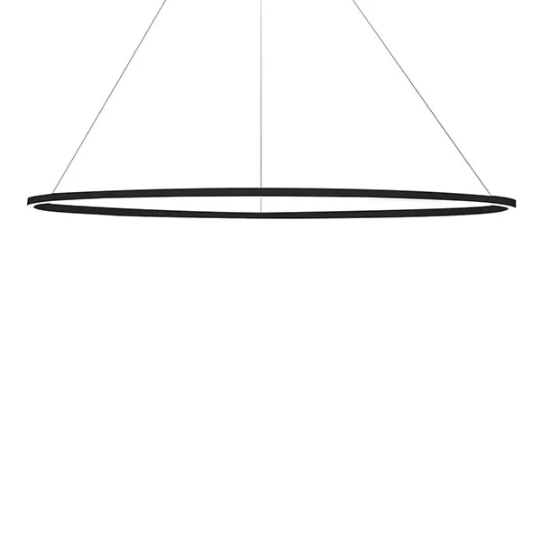 Ellisse Major Lámpara Colgante Oval Negro/ Blanco Downlight 3000k