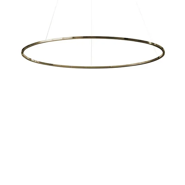 Ellisse Major Lámpara Colgante Oval Oro Pulido/ Blanco Uplight 2700k