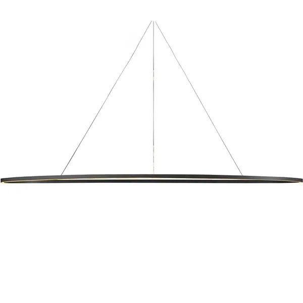 Ellisse Mega Lámpara Colgante Oval Negro/ Blanco Downlight 3000k