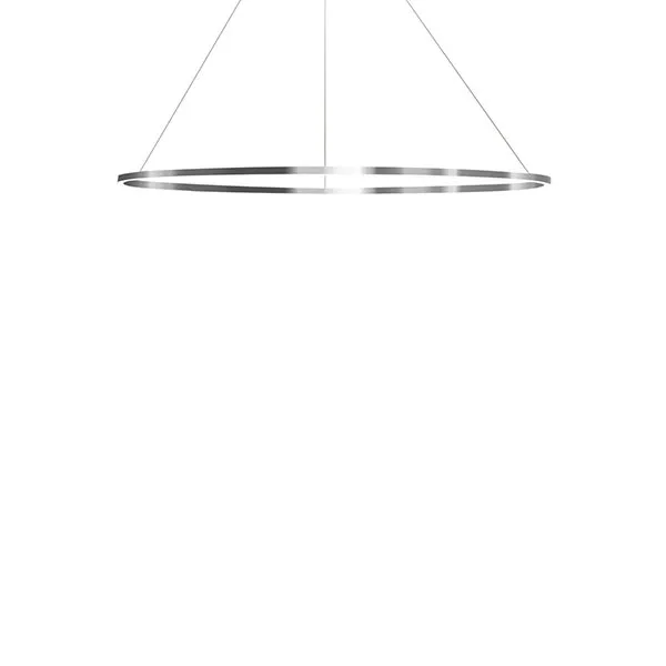 Ellisse Minor Lámpara Colgante Oval Aluminio Pulido/Downlight Blanco 3000k