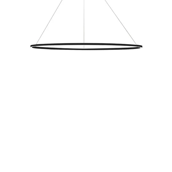 Ellisse Minor Lámpara Colgante Oval Negro/ Blanco Downlight 3000k