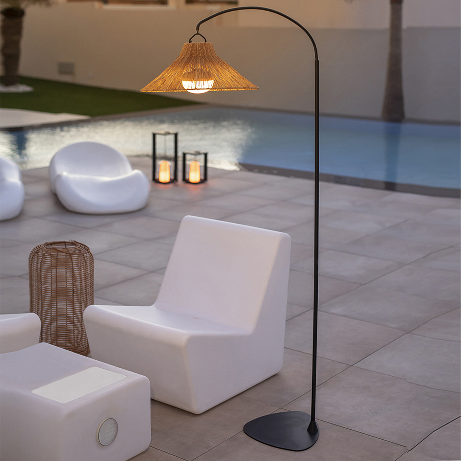 Newgarden Niza , interior/exterior, batería recargable – Lámpara de pie led