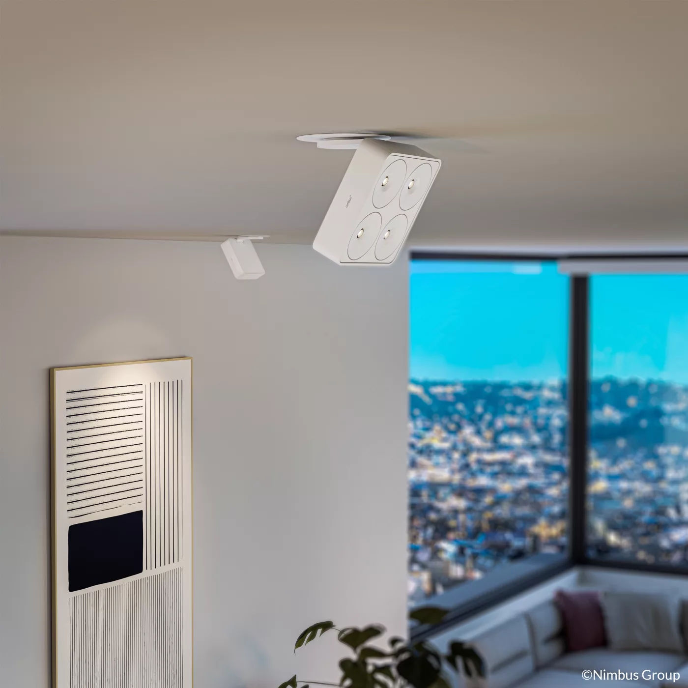 Nimbus Q Four, incl. convertidor - basculante – Lámpara de techo led — imagen 4